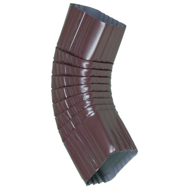 Amerimax Home Products 3 in. H X 4 in. W X 4 in. L Brown Aluminum B Gutter Elbow 4526519
